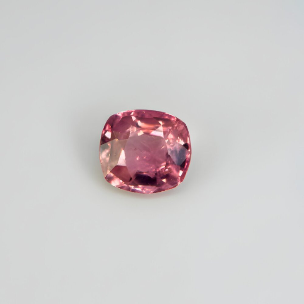 Pink Tourmaline 1.2ct Cushion Loose Gemstone Custom Jewelry Making Supply